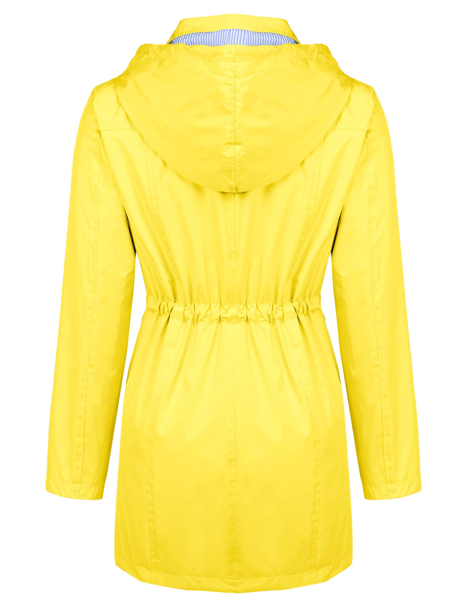 Waterproof Lightweight Women's Raincoat with Hood - Windbreaker Trench Coat for Outdoor Activities (Sizes S-XXL) | Perfect for Hiking, Commuting & Travel