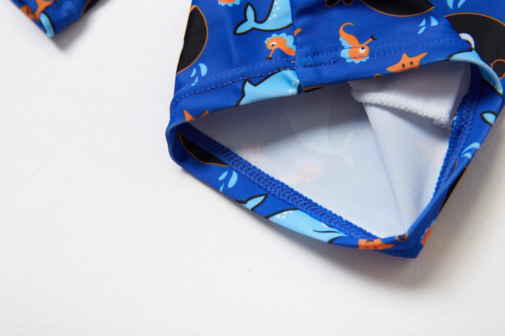 Baby & Toddler UPF 50+ Sun Protection Swim Trunks with Matching Sun Hat - Quick Dry Boys Girls Beach Swimwear for Pool, Ocean & Summer Water Activities