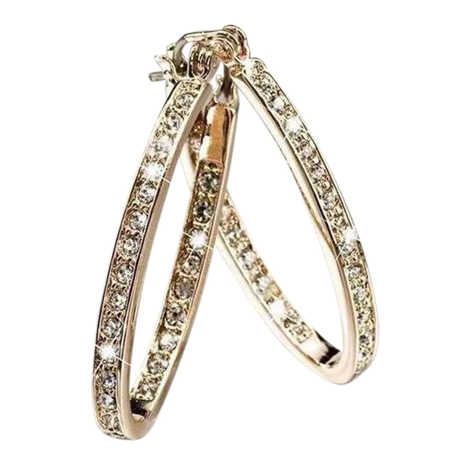 **Elegant Gold Earrings for Women - Perfect Birthday Gift for Girlfriend, Trendy Jewelry 2022 | Ideal for Date Nights, Parties & Special Occasions**
