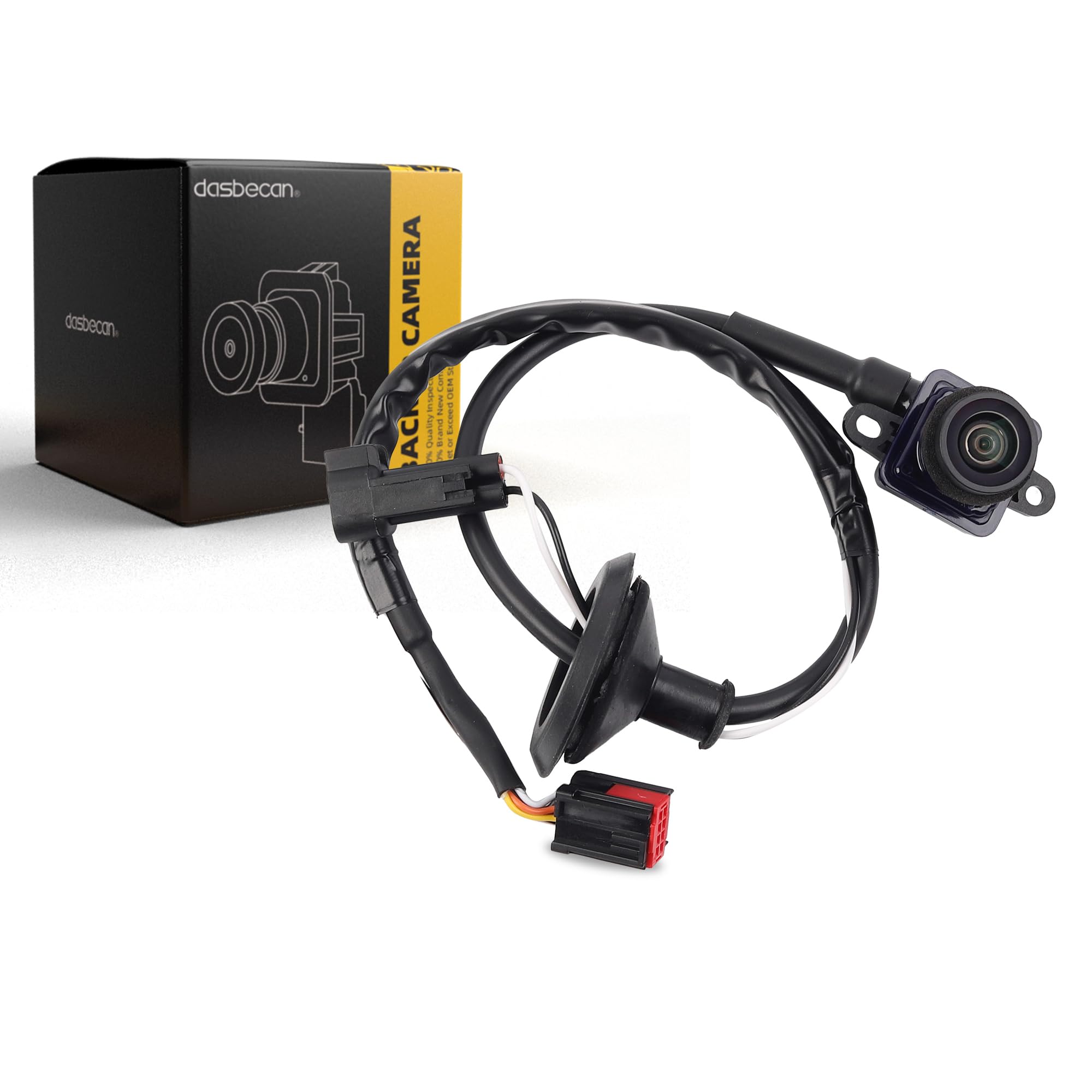 Dasbecan Rear View Backup Camera Replacement for 2011-2020 Dodge Grand Caravan & 2011-2016 Chrysler Town and Country - OEM# 4672639AA CH1960103 Compatible - Easy Parking Assistance & Night Vision Safety (Perfect for Family Road Trips & Tight Parking Spaces)