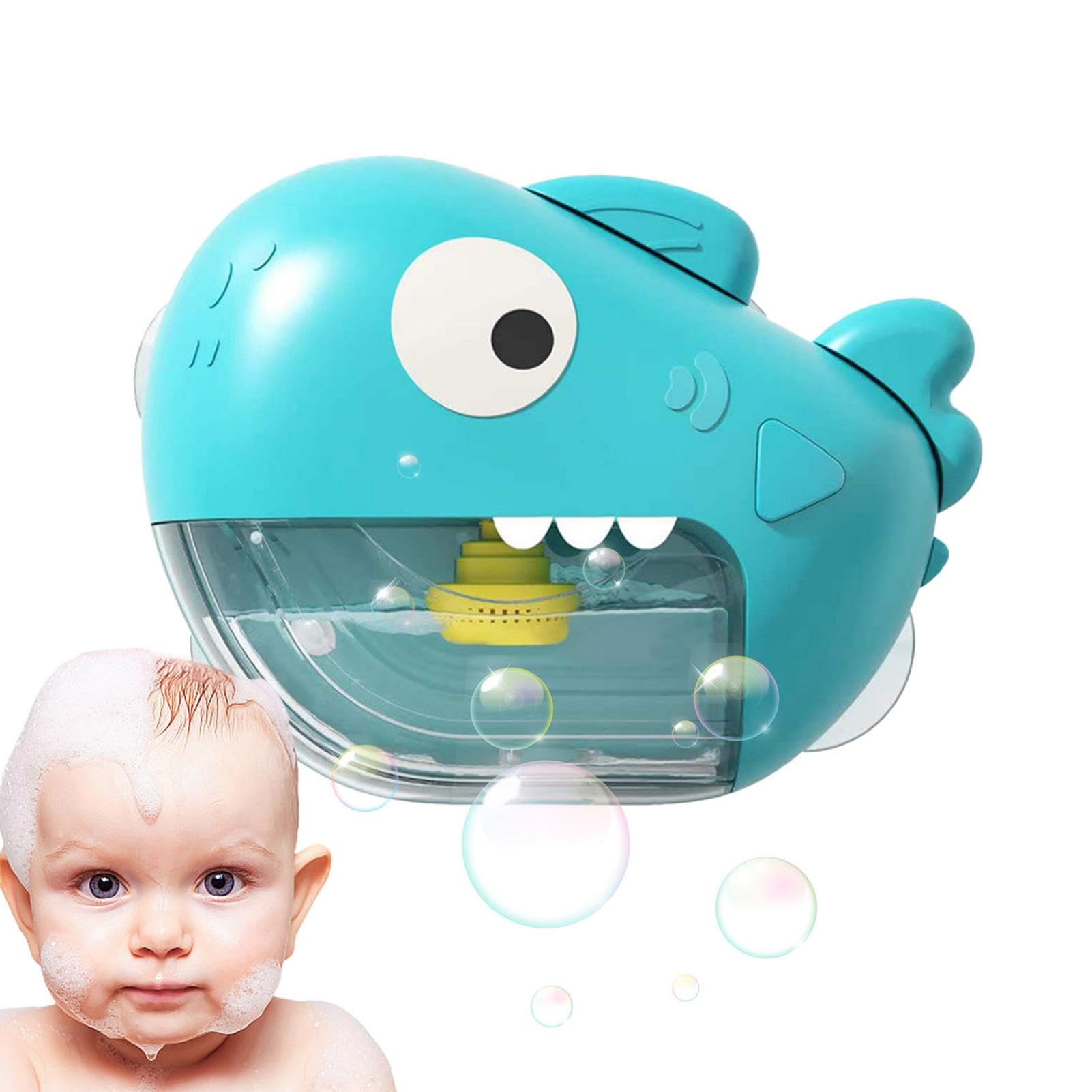 Shark & Dinosaur Bubble Bath Machine for Kids - Cartoon Bathtub Bubble Maker with Music, Fun Bath Toys for Toddlers Ages 3-5 | Perfect for Bath Time Play & Sensory Development