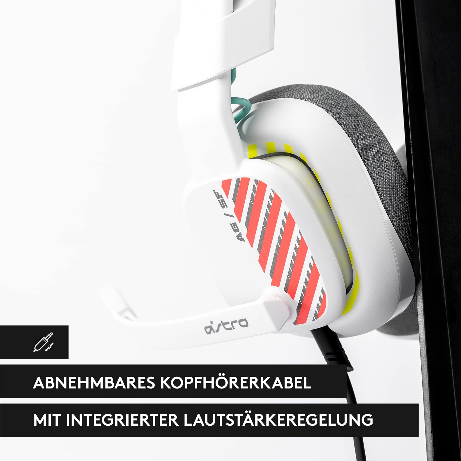 ASTRO A10 Gen 2 Wired Gaming Headset - Lightweight Over-Ear Headphones with Flip-to-Mute Mic, 32mm Drivers for Xbox Series X/S, Xbox One, Nintendo Switch & PC (White) - Perfect for Competitive Gaming & Long Sessions
