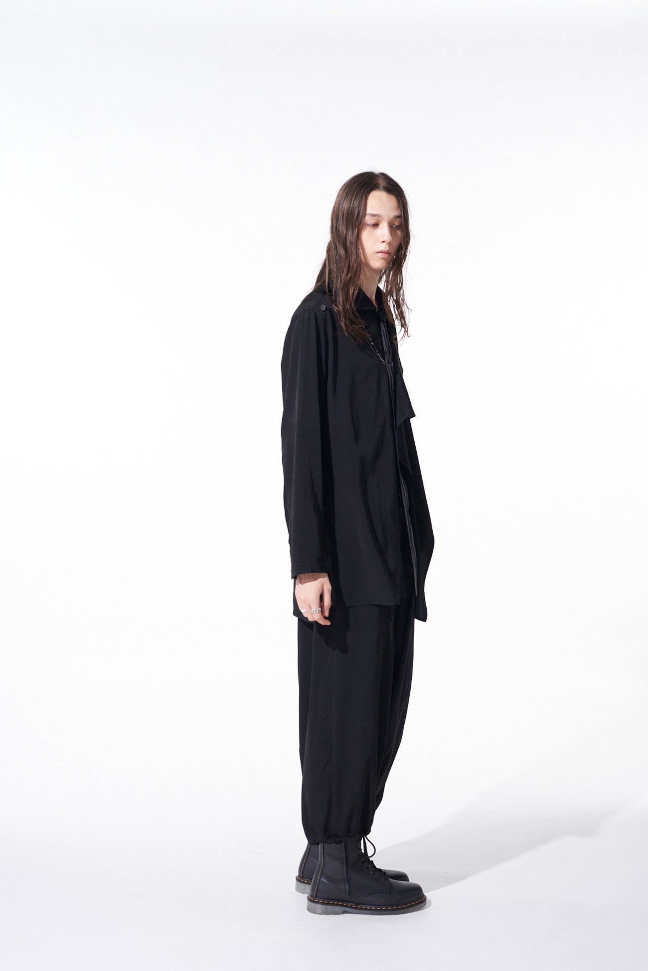 CREPE de CHINE BALLOON SAROUEL PANTS - Women's Flowy Wide Leg Lounge Pants for Yoga, Meditation & Boho Fashion