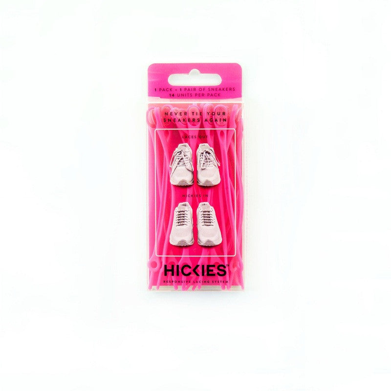 HICKIES No-Tie Elastic Shoelaces - Solid Colors for Sneakers & Casual Shoes | Comfortable, Durable & Stylish for Running, Walking & Everyday Wear