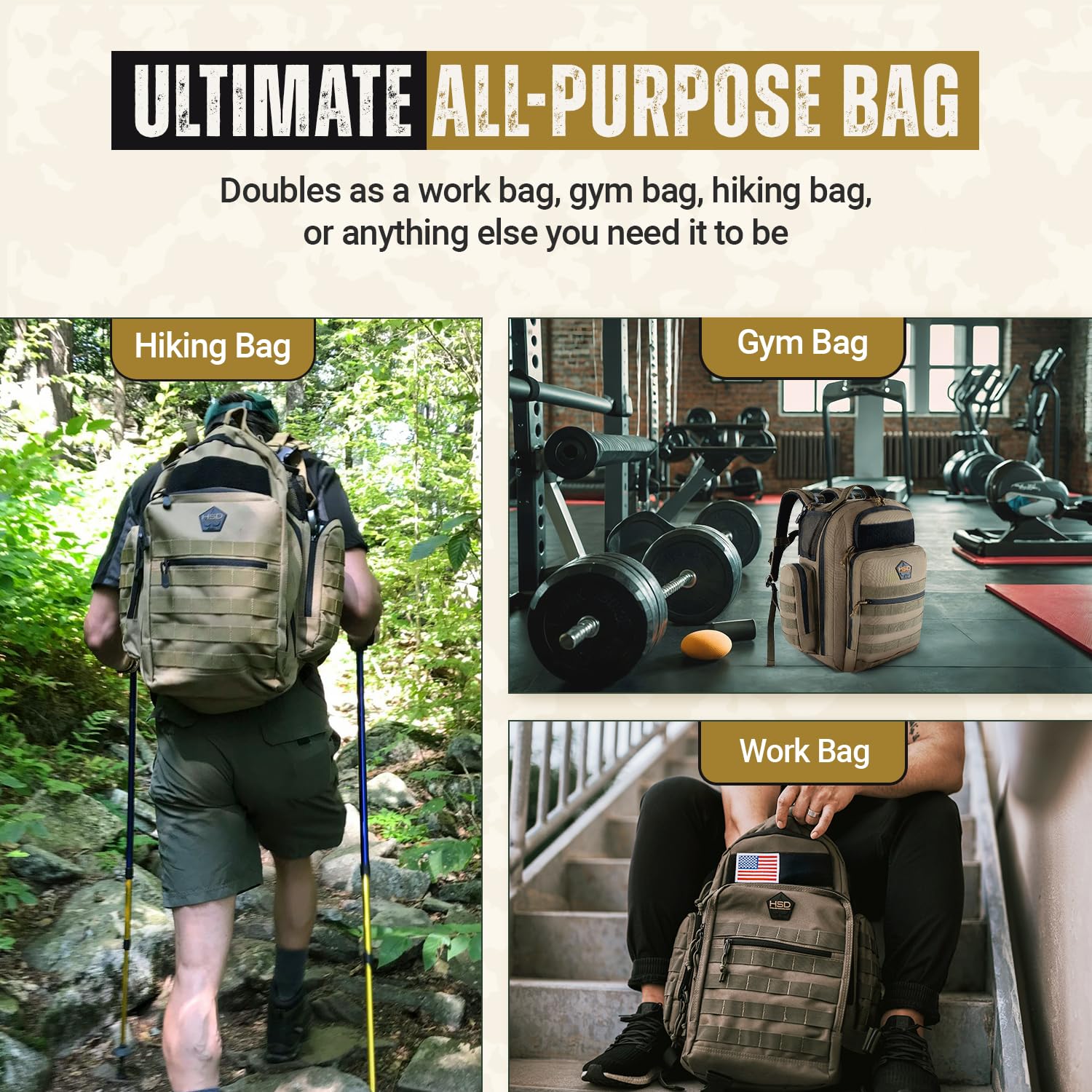 HighSpeedDaddy Military-Grade Waterproof Baby Diaper Backpack - Compact Travel Diaper Bag with Stroller Straps & Tablet Sleeve - Perfect for Parenting On-The-Go, Daycare Trips & Family Travel