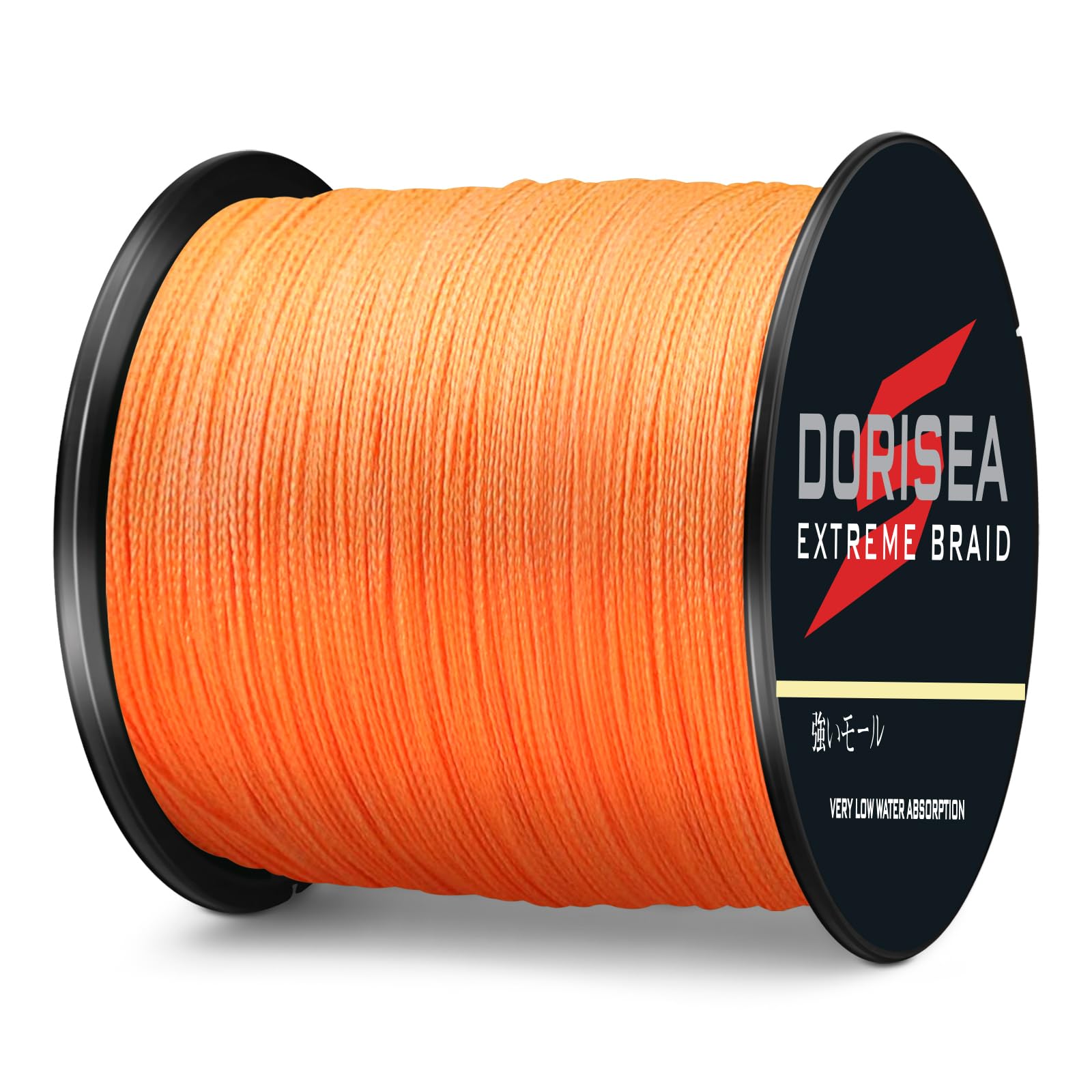 Extreme Braid 100% PE Orange Braided Fishing Line 109-2187 Yards 6-550LB Test - Super Strong Saltwater & Freshwater Fishing Line for Bass, Trout, Salmon - Ideal for Casting, Trolling & Deep Sea Fishing