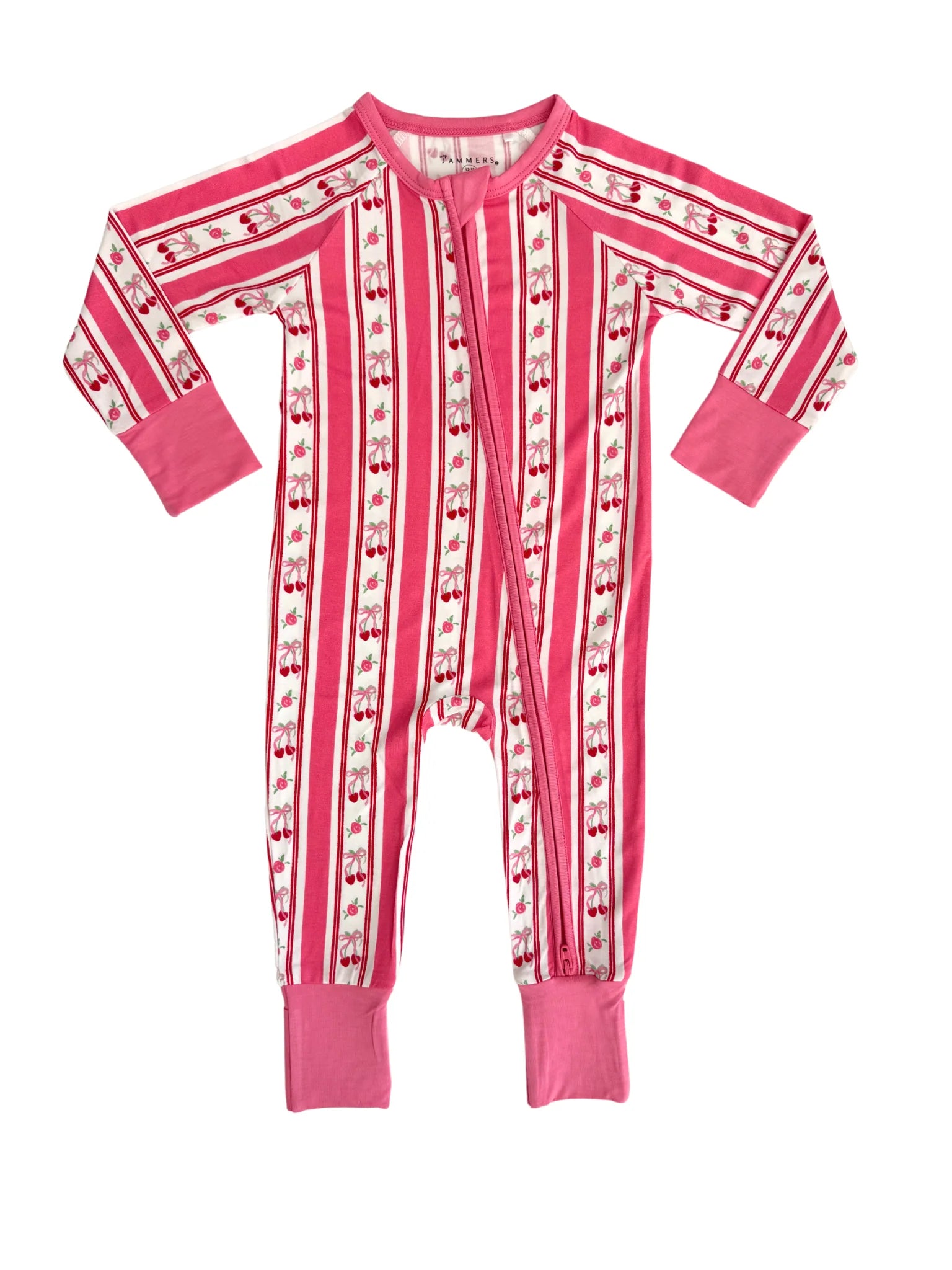 Love You Cherry Much Zipper Romper - Cute Cherry Print Baby Jumpsuit for Girls & Boys | Perfect for Playdates, Photoshoots & Everyday Wear
