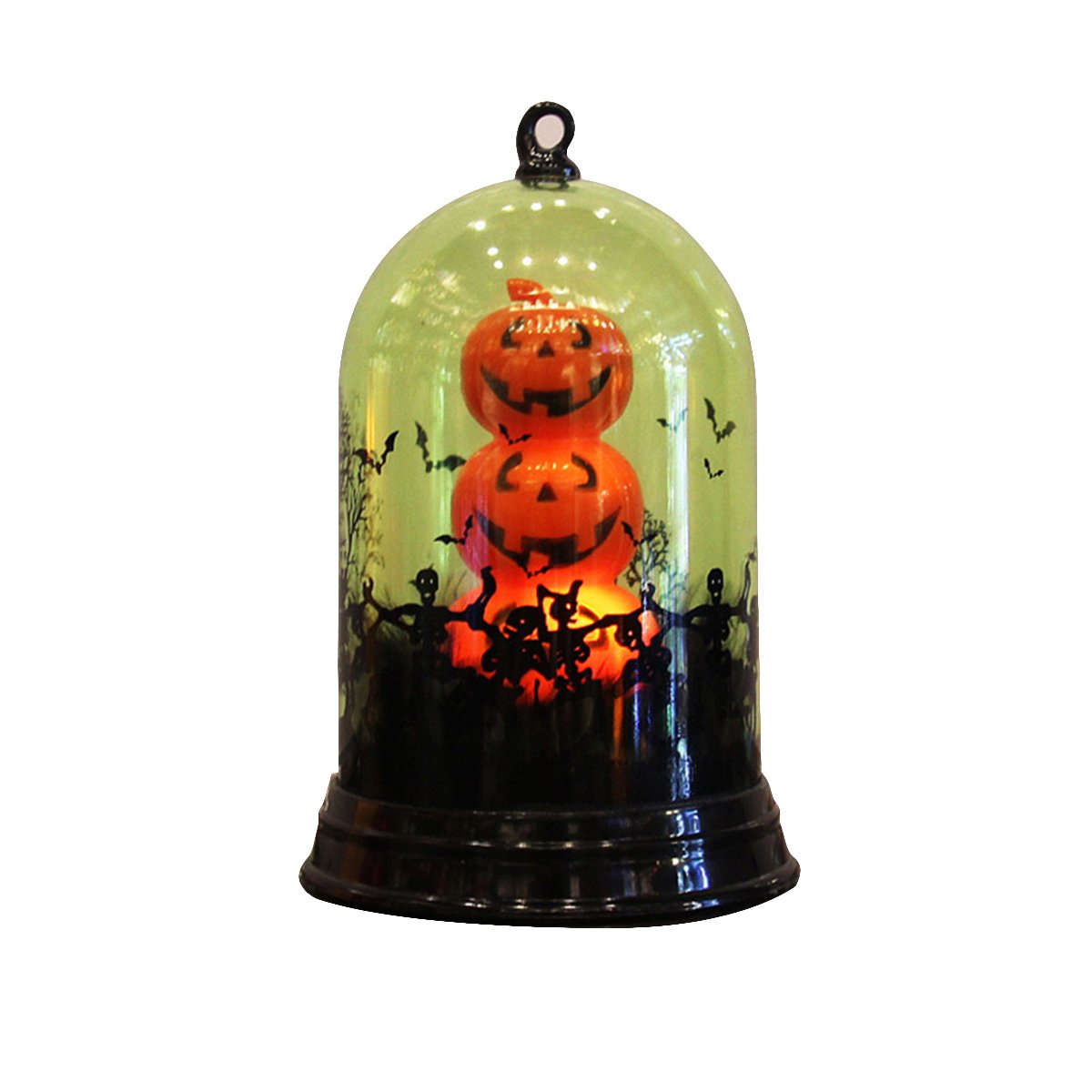 iFundom Halloween Decorations - Green Pumpkin LED Table Lamp for Bedroom, Living Room, Bar & Club | Spooky Mood Lighting for Halloween Parties, Home Decor & Night Light