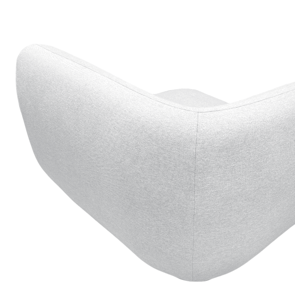 Pebble Right Arm Sectional Chair with EcoClean Fabric - Modern Comfort for Living Room, Office & Lounge - Durable & Stylish Sofa for Relaxing & Entertaining