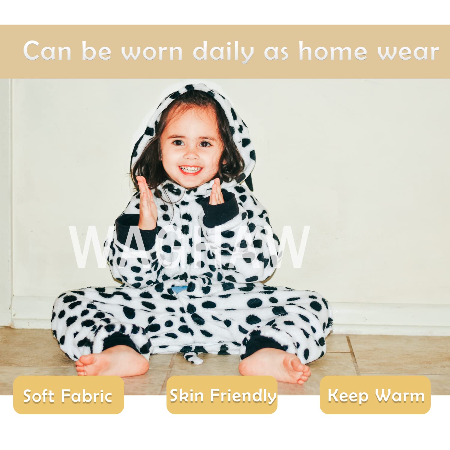 Adorable Dalmatian Costume for Baby Boys & Girls - Cute Animal Bodysuit Halloween Outfit | Perfect for Halloween Parties, Dress-Up Play & Photo Shoots