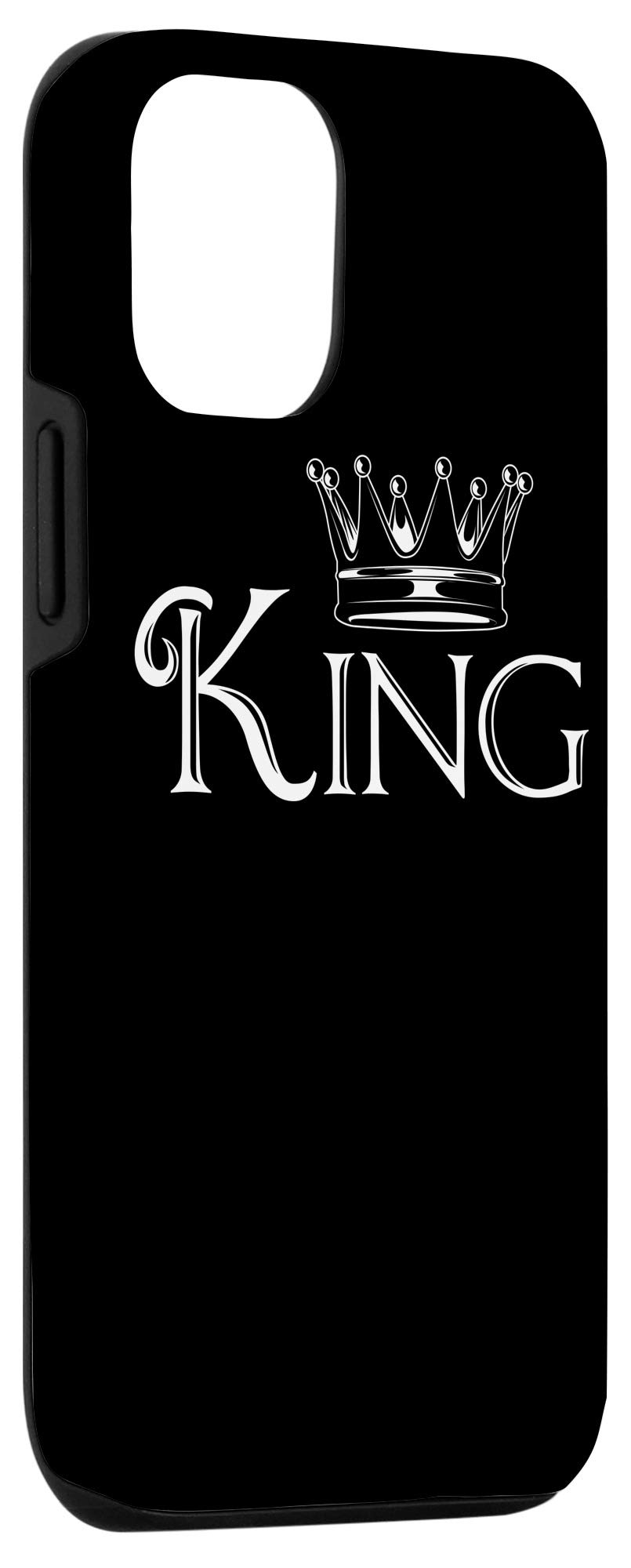 iPhone 12/12 Pro Case - Matching Couple Set (His & Hers) - King & Queen Design - Perfect Anniversary Gift for Couples - Valentine's Day, Wedding, or Romantic Occasions