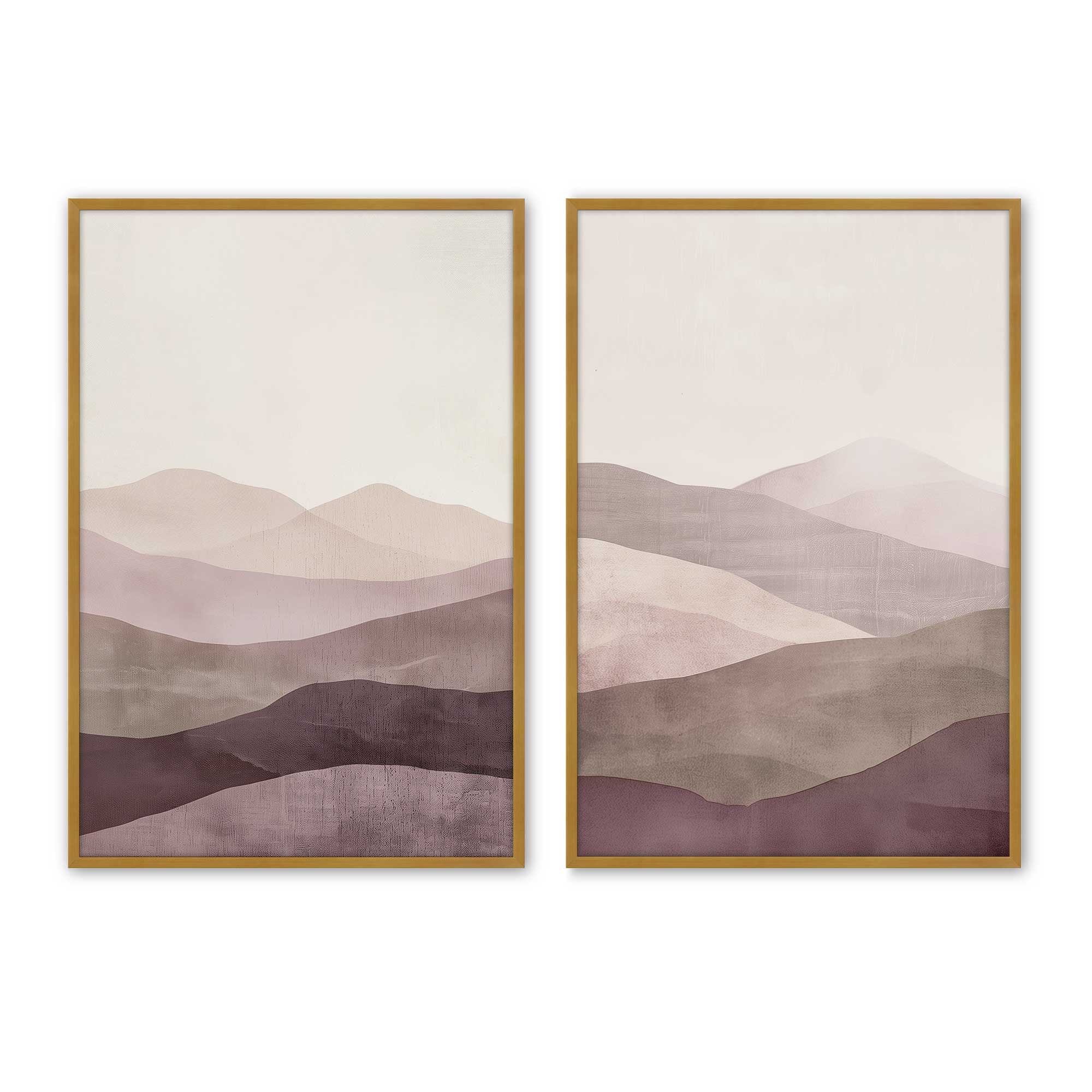 Amethyst Veil Set of 2 Wall Art Prints - Spiritual Decor for Bedroom, Meditation Room & Yoga Studio