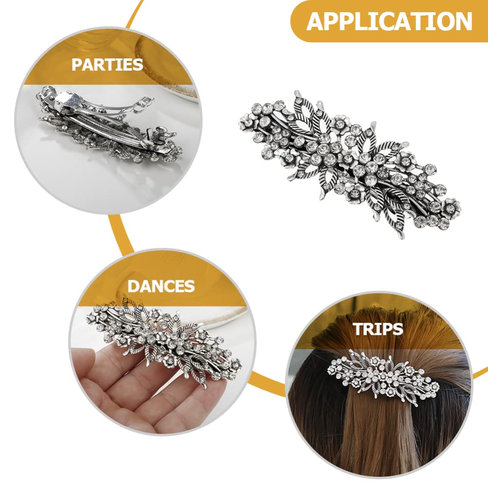 KALLORY Women's Rhinestone Hair Clips - Elegant Crystal Hair Barrettes for Women & Girls | Perfect for Weddings, Parties & Daily Hair Accessories