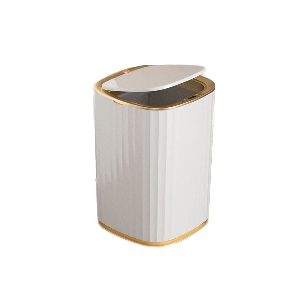 Smart Sensor Trash Can - 13 Gallon Automatic Motion Sensor Garbage Bin with Lid, Hands-Free Large Capacity Kitchen Wastebasket, USB Rechargeable for Home, Office & Bathroom Use