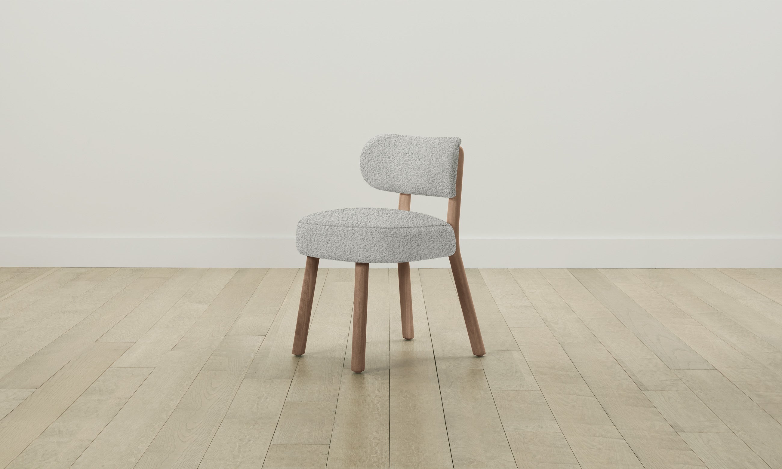 The Jane Dining Chair - Modern Woolen Bouclé Upholstered Seat for Dining Room, Kitchen & Home Decor | Comfortable & Stylish Accent Chair