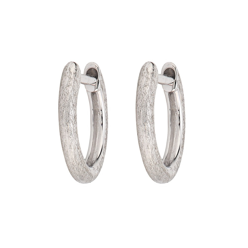 Jude Frances Plain Delicate Hoop Earrings for Women - Minimalist Gold/Silver Small Hoops - Perfect for Everyday Wear, Office & Date Night