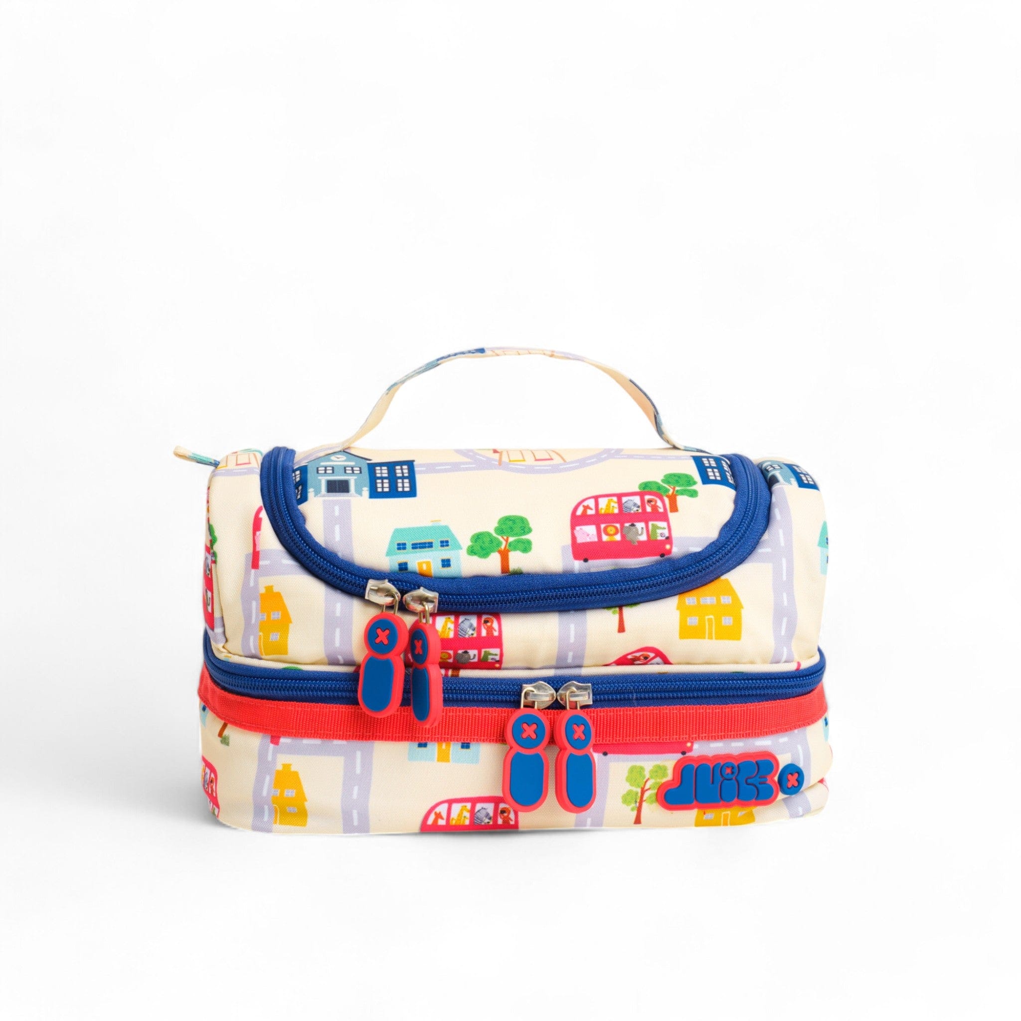 Wheel on the Bus Insulated Lunch Box for Kids - Fun School Lunch Bag with Cool Bus Design - Perfect for Preschool, Daycare & Picnics