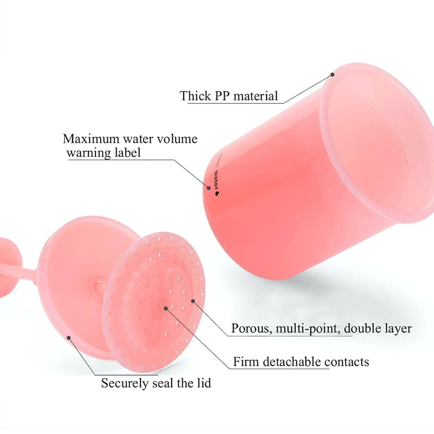 Beavorty Facial Foam Maker - Rich Lather Bubble Foam Cup for Deep Cleansing | Plastic Skincare Tool for Face Wash & Exfoliation | Perfect for Daily Skincare Routine & Spa Treatments