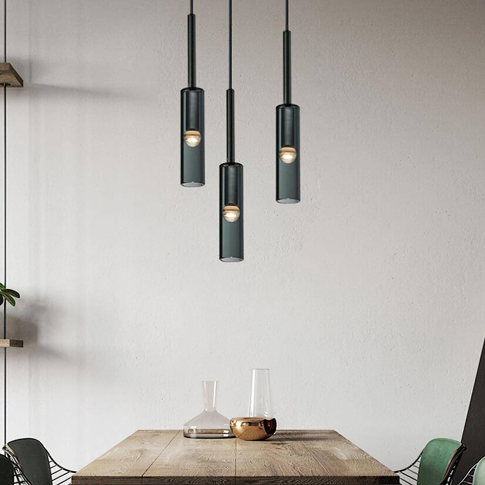 Charlot Pendant Light - Modern Hanging Chandelier for Dining Room, Kitchen Island & Bedroom Lighting - Elegant Glass Ceiling Lamp Fixture