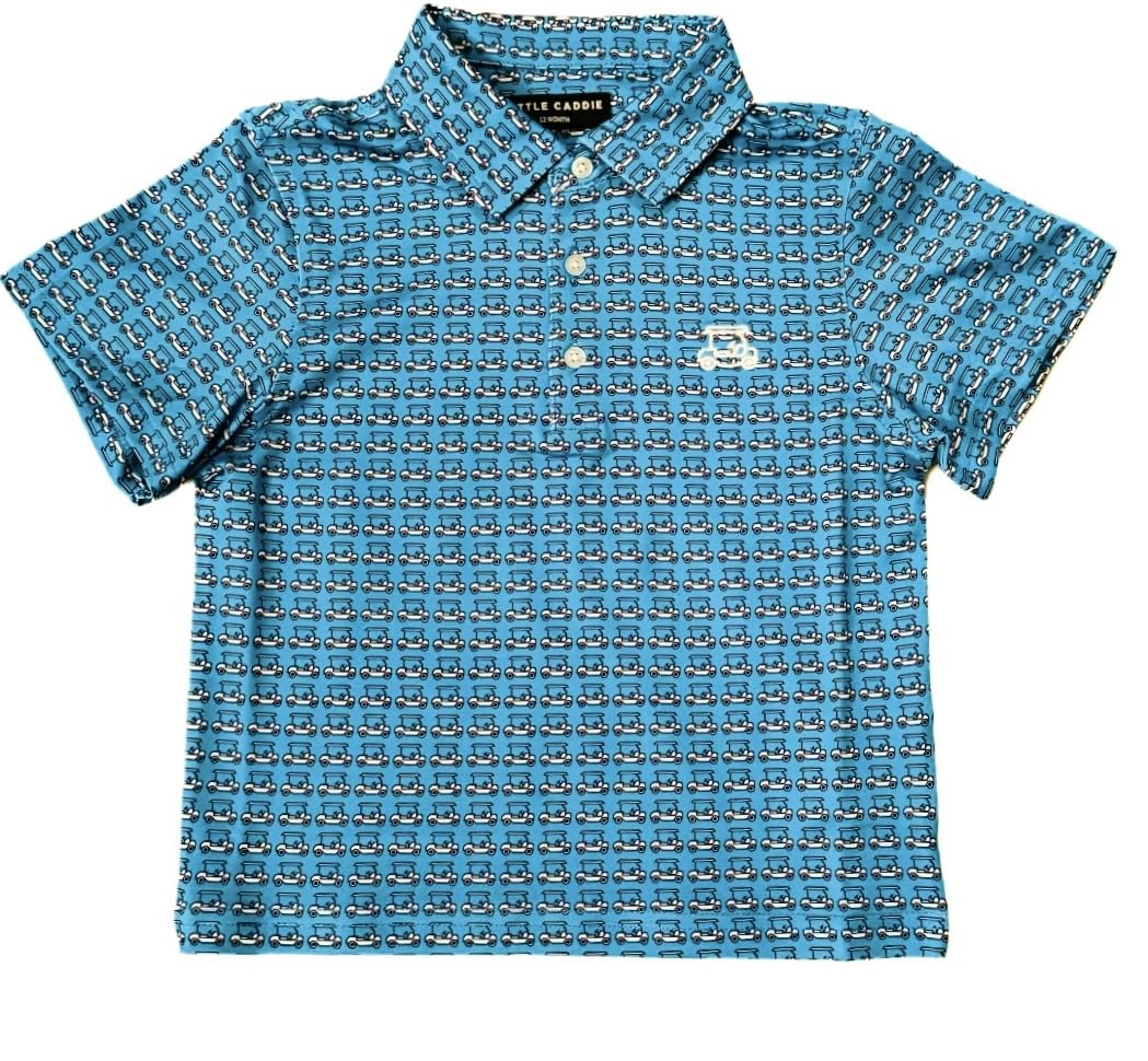 Baby Boys' Dry Fit Golf Polo Shirts - Breathable & Moisture Wicking Toddler Golf Outfit 12-24 Months | Perfect for Summer Golf Lessons & Family Outings