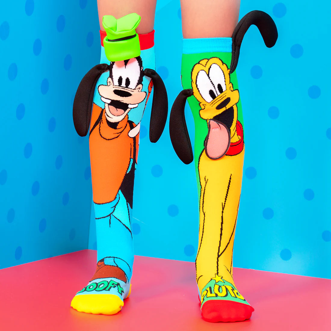 Madmia Pluto and Goofy Socks - Fun Cartoon Character Socks for Disney Fans | Perfect for Cosplay, Gifts, and Everyday Wear