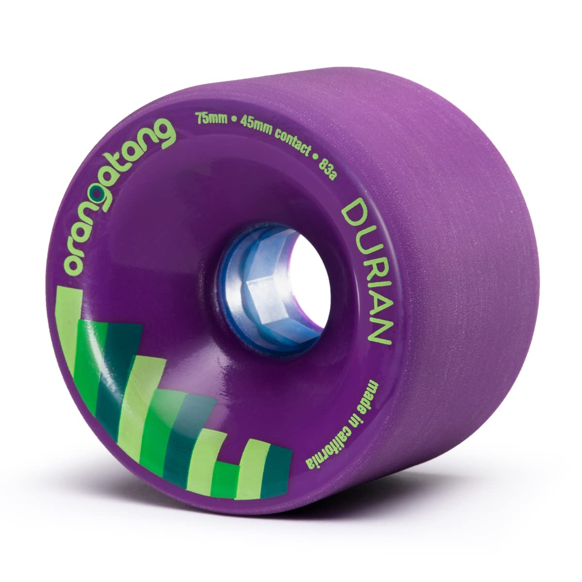 Orangatang Durian 75mm Freeride Longboard Wheels - Set of 4 | High Grip & Smooth Ride for Downhill, Cruising & Carving | Perfect for Commuting & Urban Skateboarding