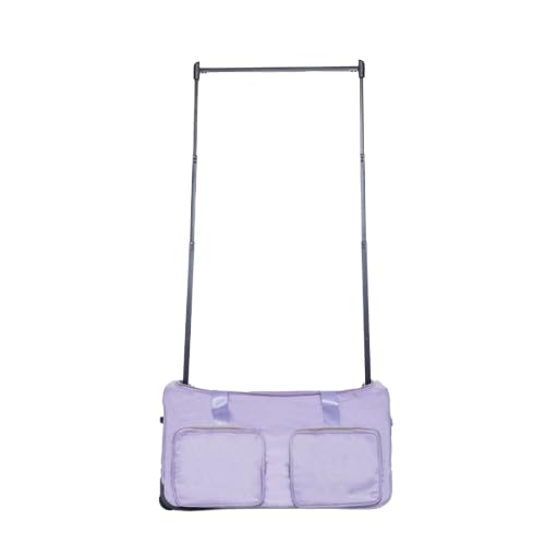 Large Collapsible Dance Bag for Women & Men - Multi-Purpose Storage for Dance, Skating, Cheerleading, Pageantry & Travel - Foldable Gym Duffel with Shoulder Strap - Perfect for Dance Classes, Competitions & Gym Workouts - Lavender