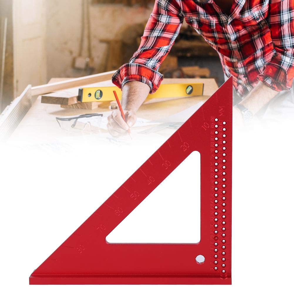 Stainless Steel Scribing Triangle Ruler - Professional Measuring & Layout Tool for Carpenters, Woodworking, Construction - Perfect for DIY Projects, Home Renovation, and Metalworking