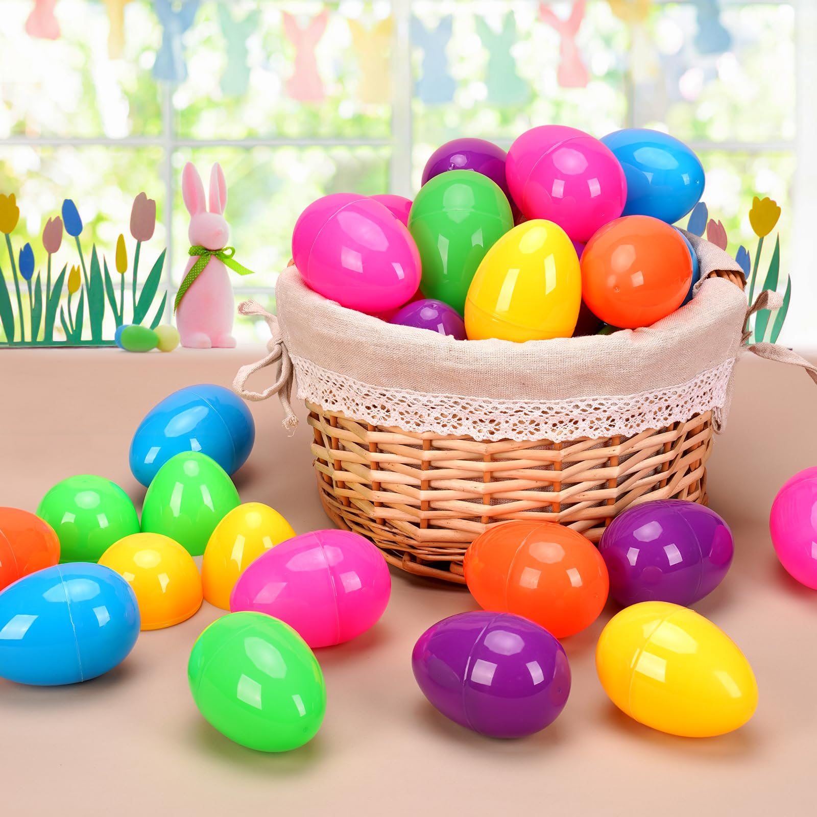 72 Pcs Plastic Easter Eggs - 3.15