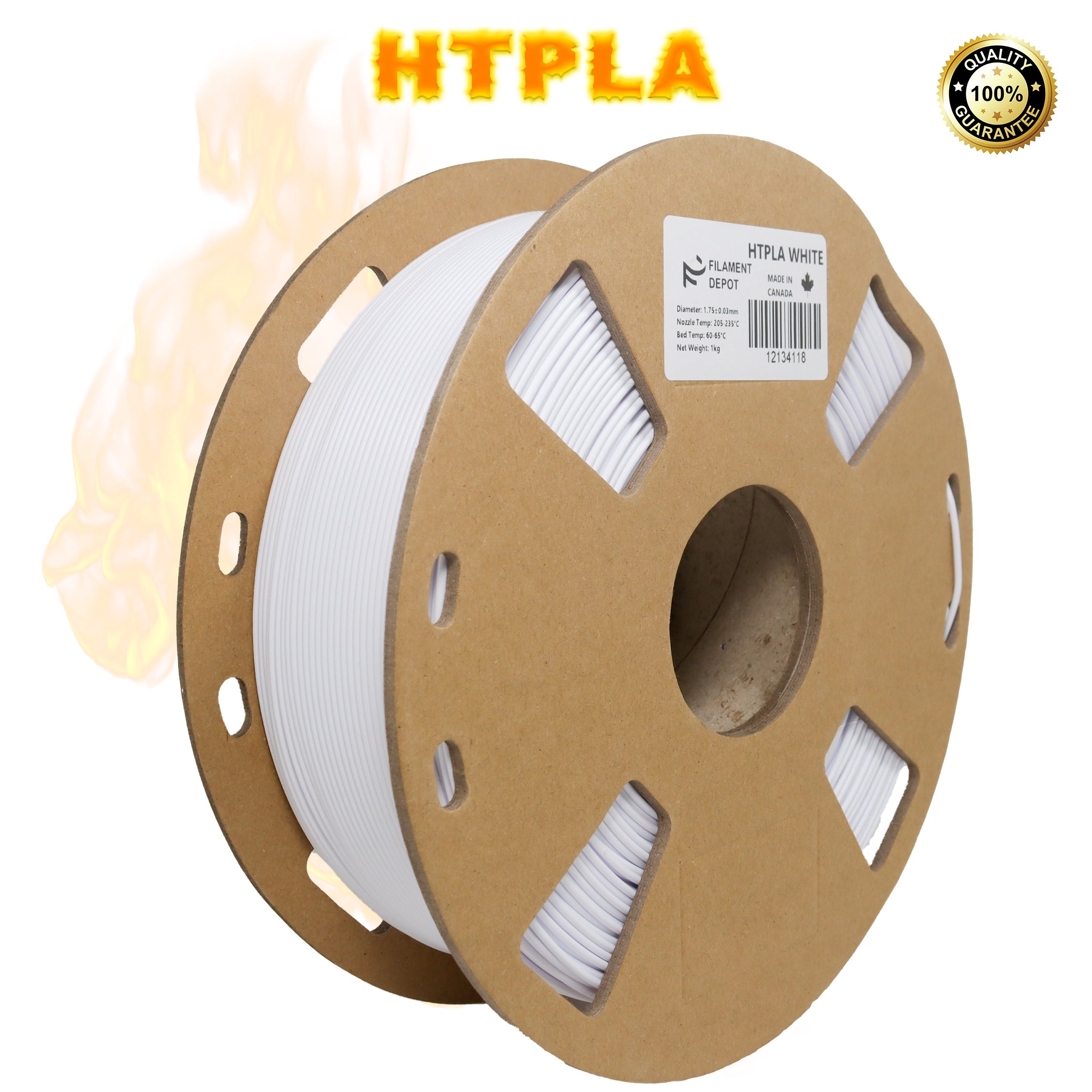 Filaments Depot HTPLA Tough 1.75mm 1kg 3D Printer Filament - High Strength, Durable PLA for 3D Printing, Perfect for Prototyping, DIY Projects, and Functional Parts