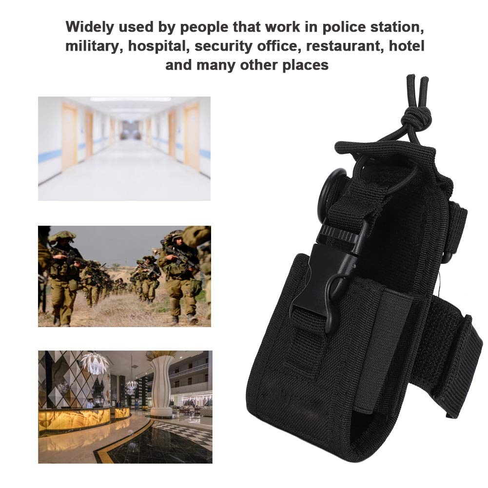 PUSOKEI Universal Radio Holster - Heavy Duty Arm Bag & Carry Pouch for UV5R, UV82, TYT UV5RA, Kenwood Walkie Talkies - Perfect for Security Guards, Construction Workers & Outdoor Enthusiasts