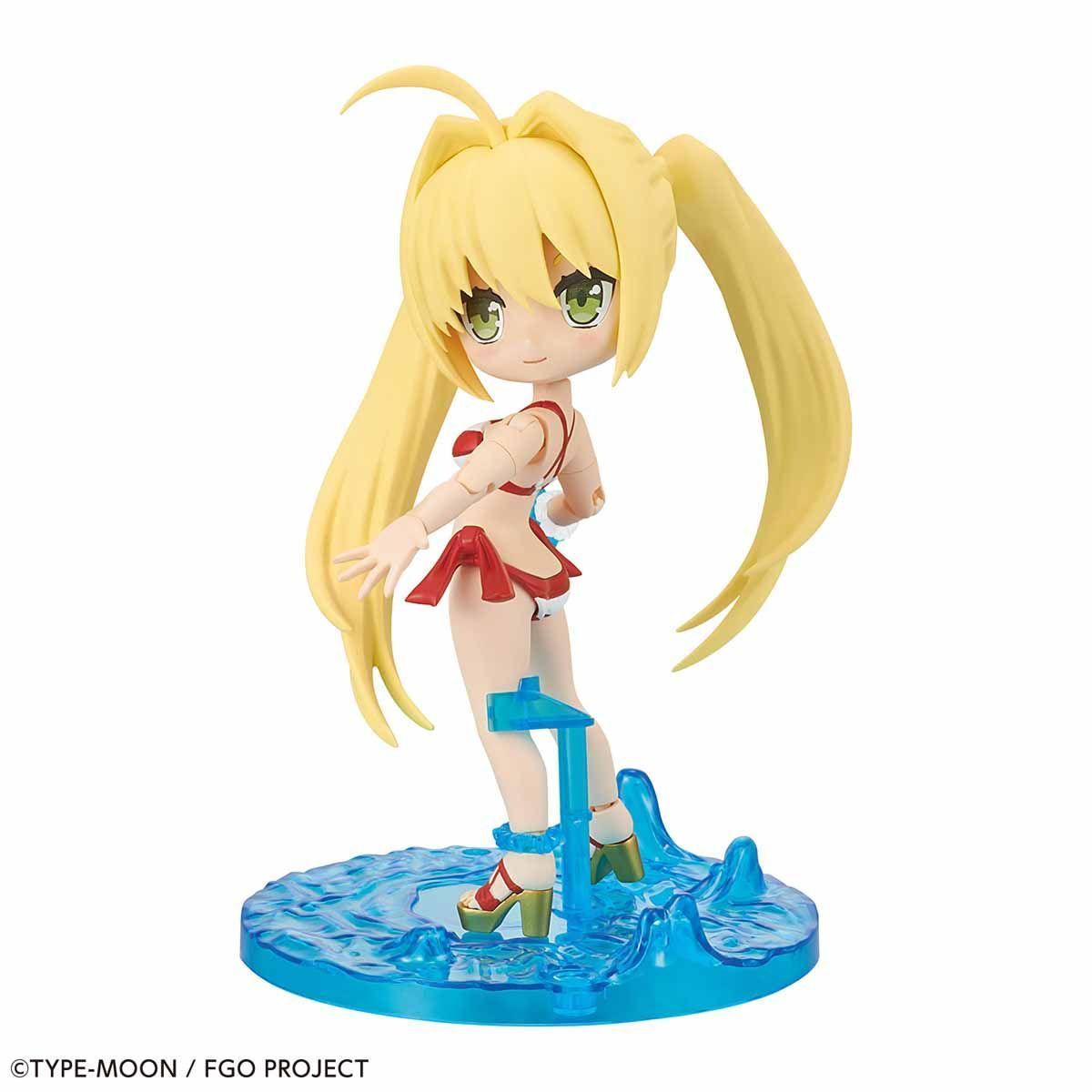 Bandai Petitrits #02 Fate/Grand Order Caster Nero Claudius Action Figure Model Kit - Anime Collectible for Display & Gaming Enthusiasts