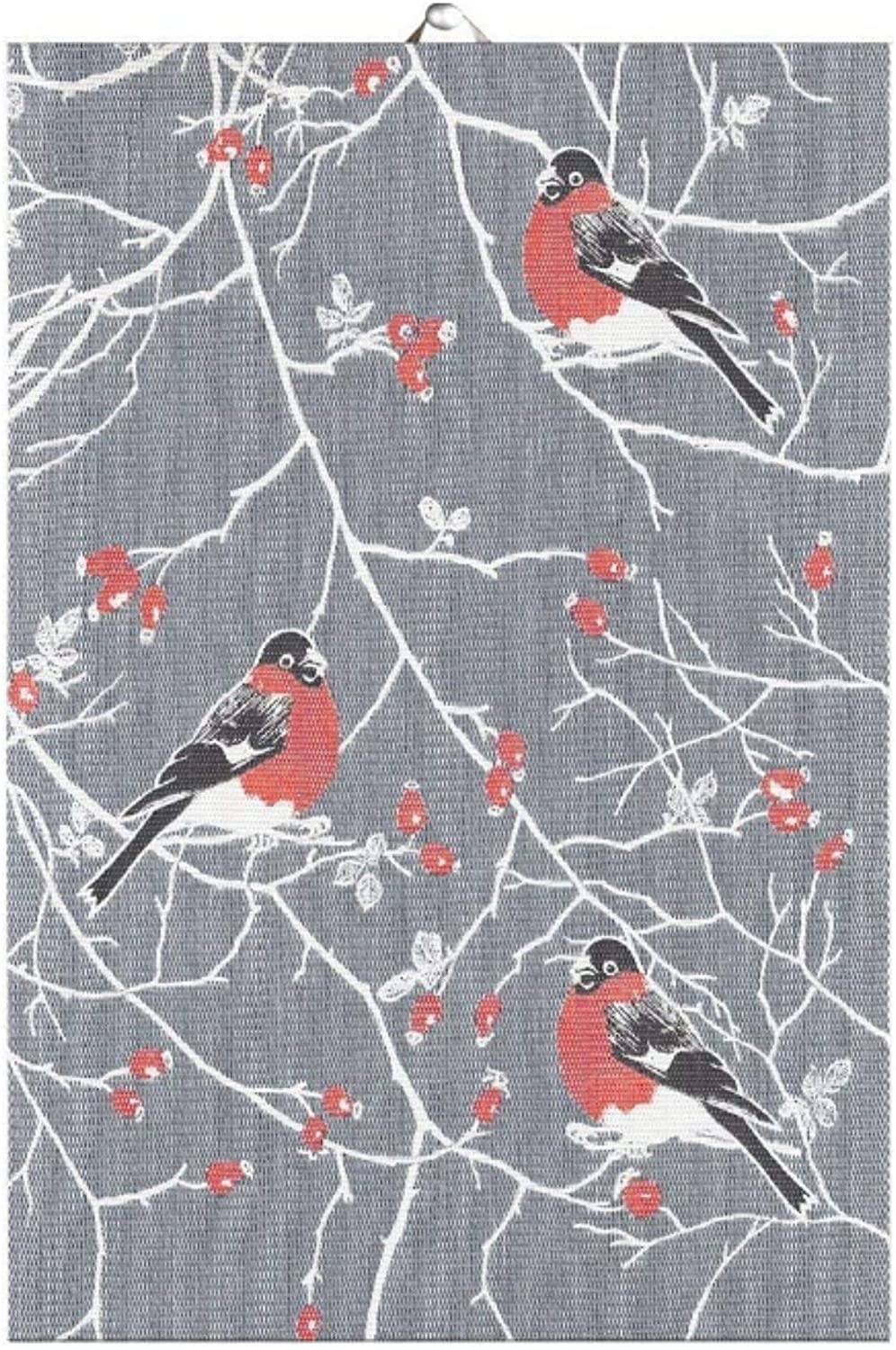 Ekelund Weavers Frostkvist Organic Cotton Tea Towel 40x60 cm - Premium Kitchen Towel for Drying Dishes, Cleaning, and Decor