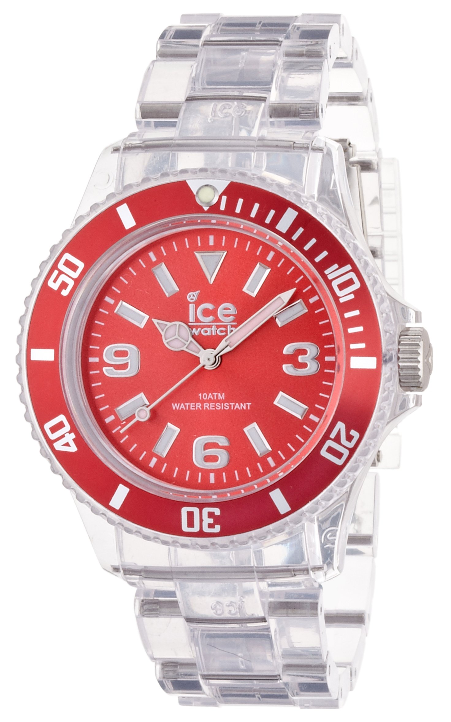 Ice-Watch PU.RD.U.P.12 Ice-Pure Red Watch - Stylish Waterproof Unisex Wristwatch for Everyday Wear, Sports & Fashion Accessories
