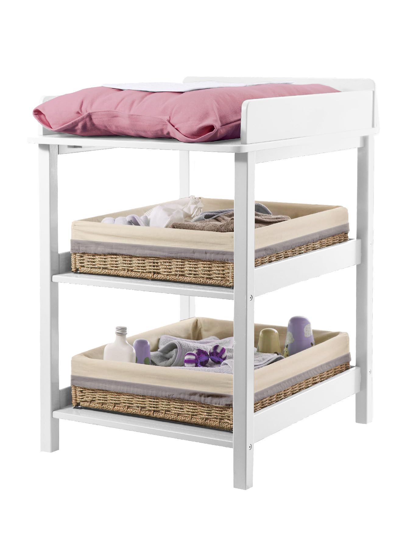 VERTBAUDET MADISON White TU Line Baby Changing Table - Perfect for Nursery, Diaper Changing & Baby Care Essentials