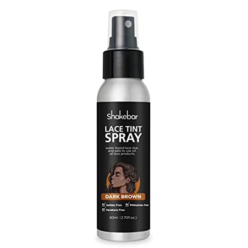 Shakebar Lace Tint Spray - Dark Brown Hair Color for Temporary Highlights & Roots | Perfect for Costumes, Cosplay & Everyday Styling