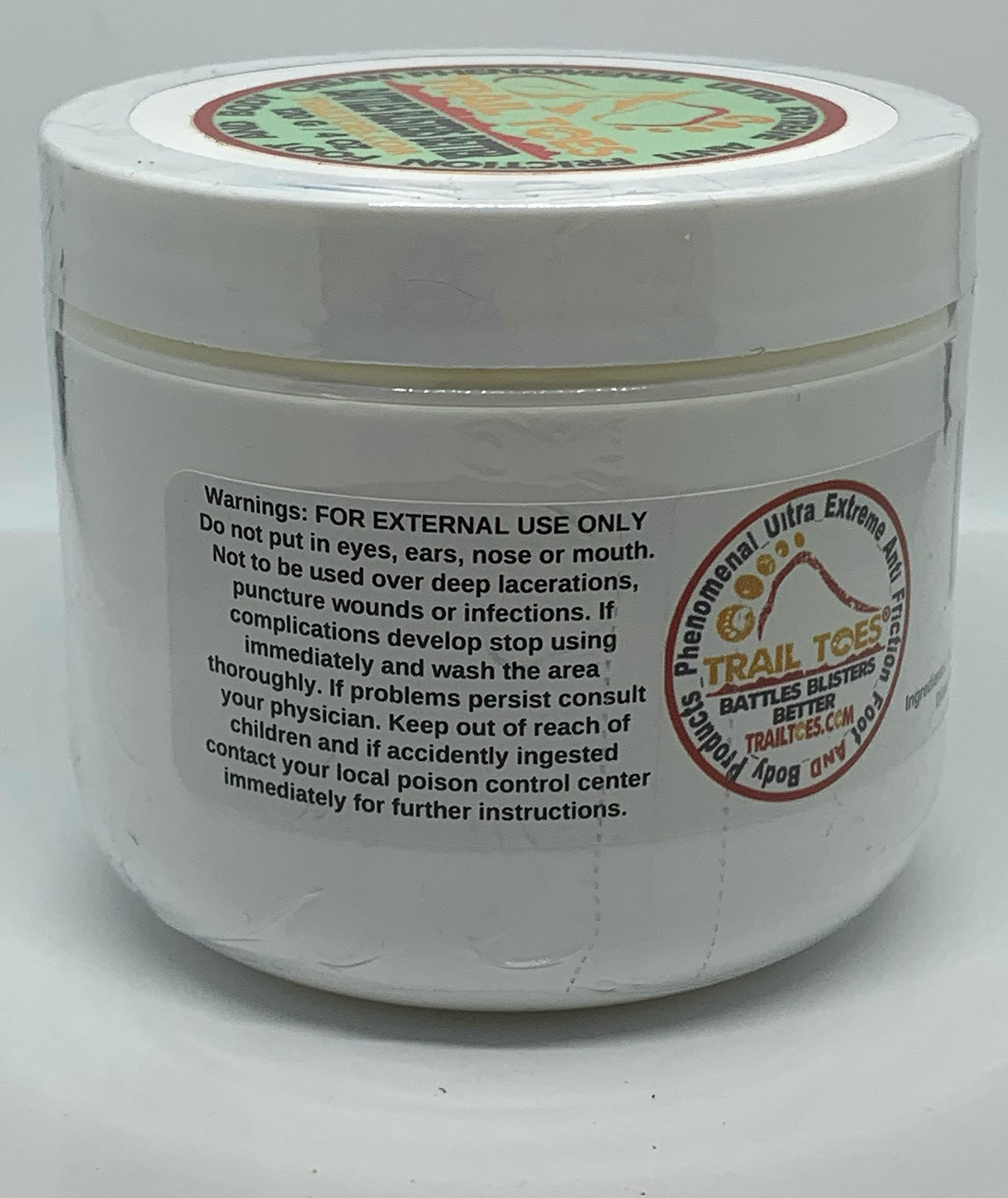 Ultra Extreme Anti Friction Foot & Body Cream - 4oz Small Size for Men & Women - Moisturizing & Healing for Dry Cracked Feet - Perfect for Hiking, Running & Sports Activities