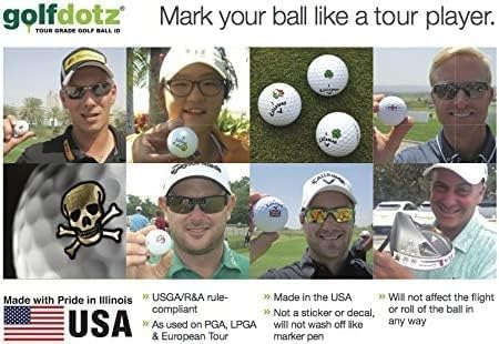 Golfdotz Tropical Collection Golf Ball Markers - Custom Golf Accessories (18-32 Count) - Perfect for Personalizing Golf Balls & Enhancing Your Game