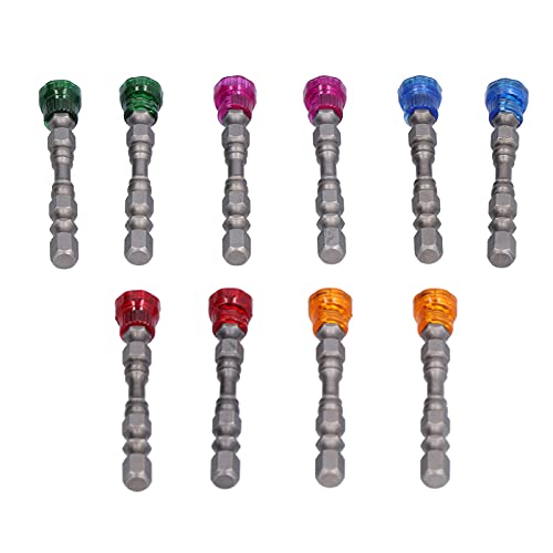 Magnetic Circle Drill Bit Set - Single Head Colored Power Driver Bits for Electric & Pneumatic Drills - Perfect for Woodworking, Metal Drilling & DIY Home Projects