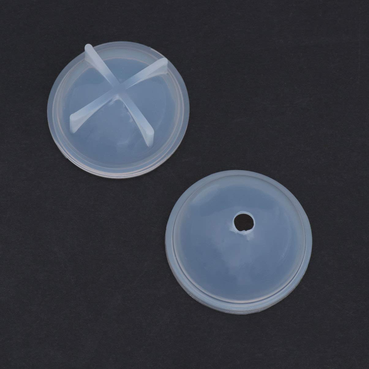 SUPVOX 5-Piece Silicone Sphere Molds for Resin Casting - 3CM Round Jewelry Making Molds for DIY Crafts, Epoxy Resin Art, Pendant & Charm Creation - Perfect for Home Decor, Gift Making & Handmade Accessories
