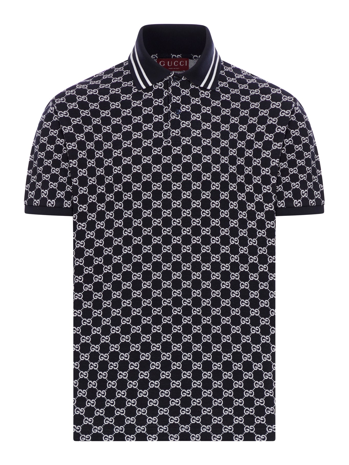 GG Jacquard Cotton Piqué Polo Shirt for Men - Breathable & Stylish Casual Wear for Golf, Office & Everyday Outfits