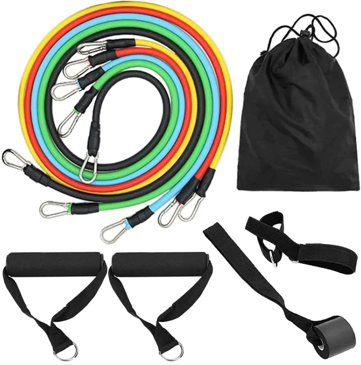 Premium TPE Resistance Bands Set - Heavy Duty Exercise Bands for Strength Training, Physical Therapy & Home Workouts - Ideal for Yoga, Pilates, CrossFit & Fitness Enthusiasts