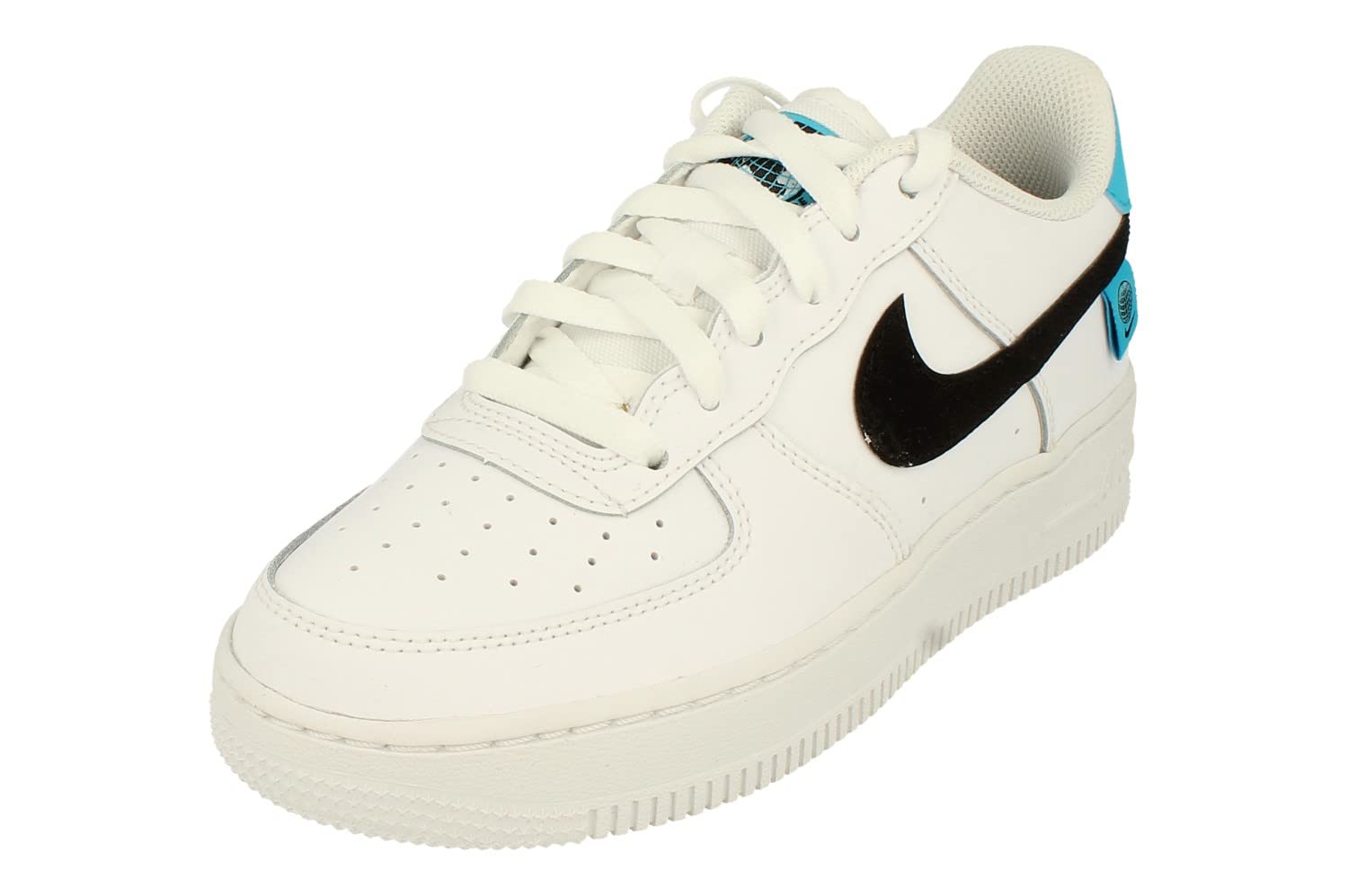 Nike Air Force 1 Low Kids' Sneakers - White (GS) CN8533-100 | Comfortable & Durable Basketball Shoes for Boys & Girls - Perfect for School, Sports & Everyday Wear