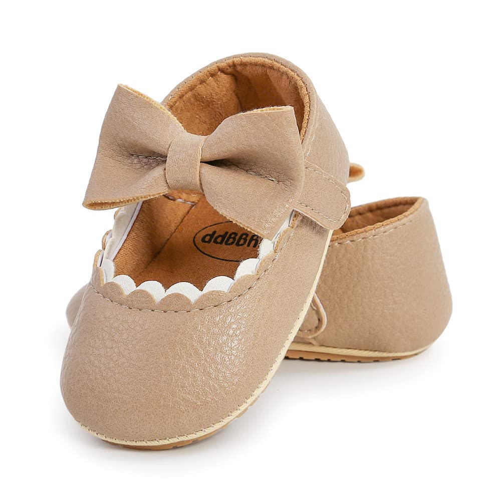 Premium Baby Girl Shoes - Soft Sole Infant Toddler Walking Shoes | Princess Mary Jane Style | Prewalkers & Crib Shoes for Weddings & Special Occasions | Perfect for First Steps, Photo Shoots & Dress-Up Play