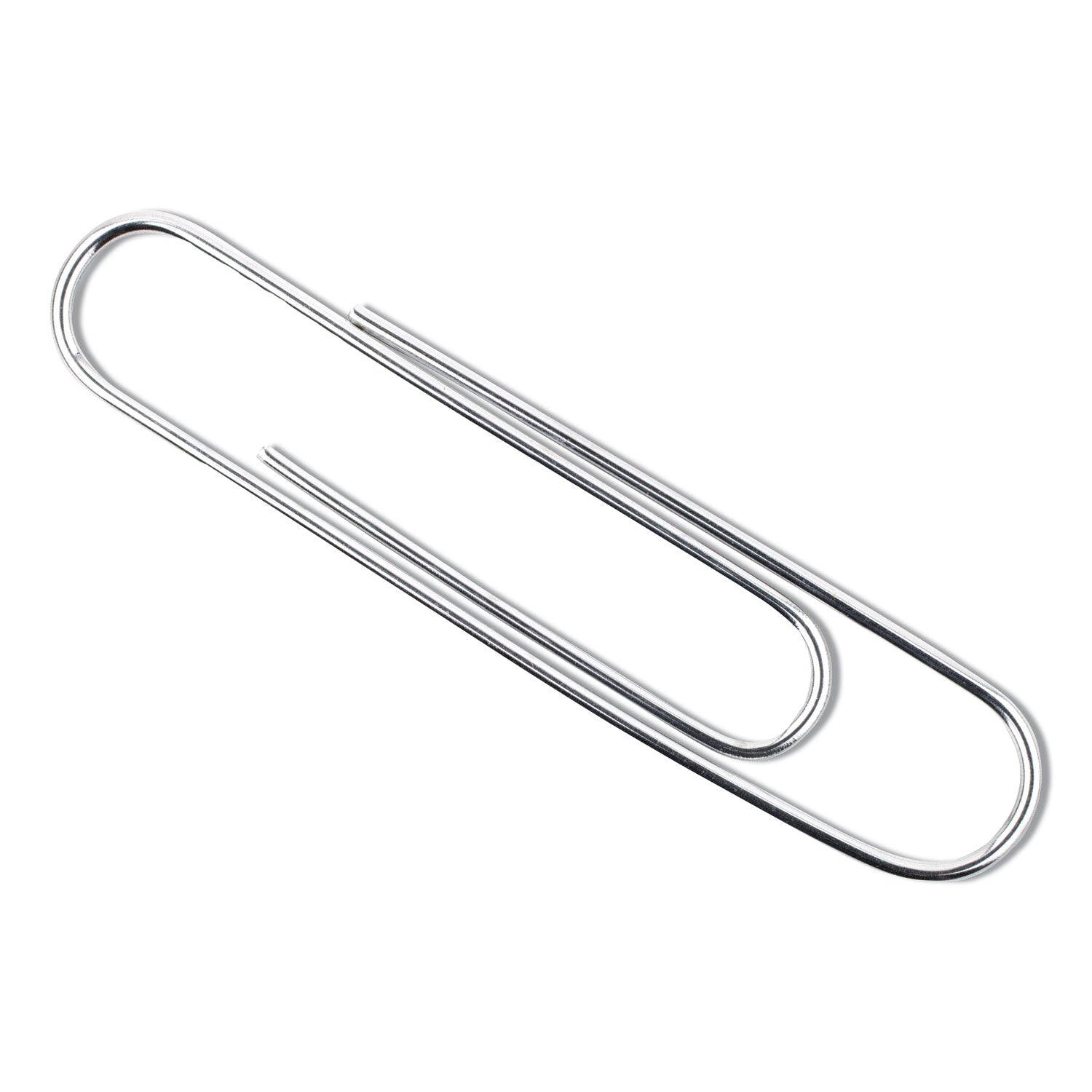 ACCO Recycled Jumbo Smooth Silver Paper Clips - 100 Clips per Box, 10 Boxes per Pack - Perfect for Office Organization, School Supplies & Eco-Friendly Paper Management