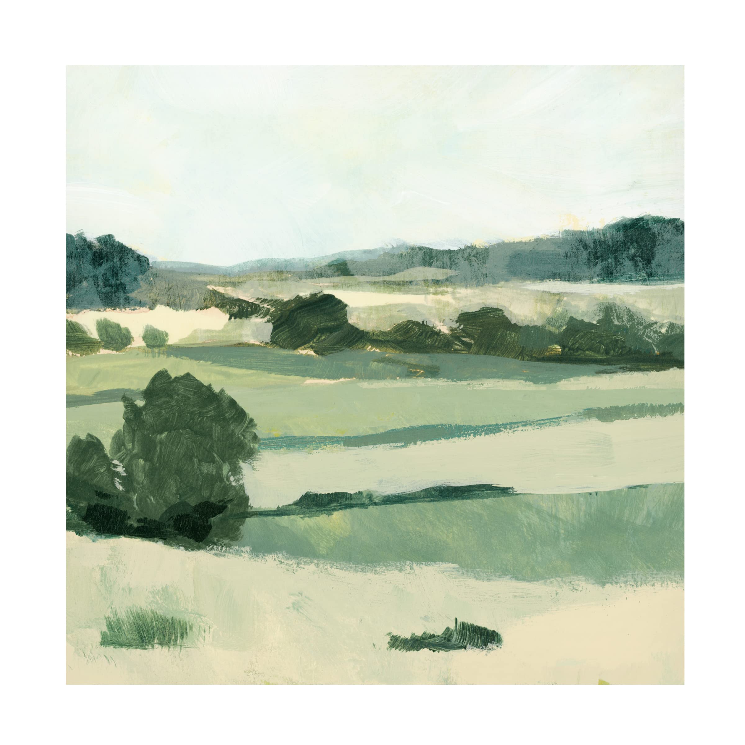 Victoria Barnes 'Textured Countryside II' Canvas Wall Art - Handmade Landscape Painting for Living Room, Bedroom & Office Decor | Premium Trademark Fine Art Collection