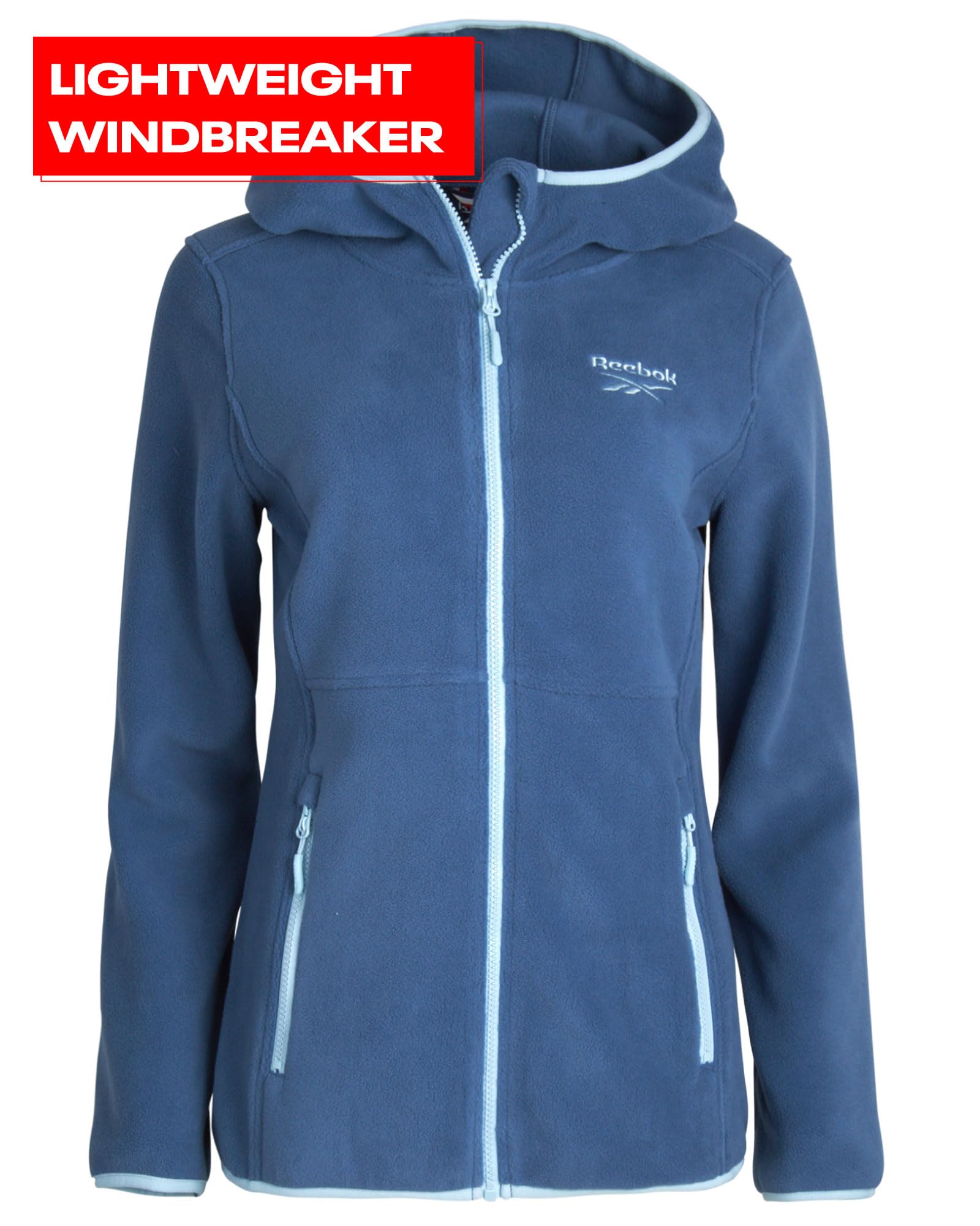 Reebok Women's Polar Fleece Jacket - Lightweight Sweatshirt Coat for Women (S-XL) - Perfect for Outdoor Activities, Running & Casual Wear