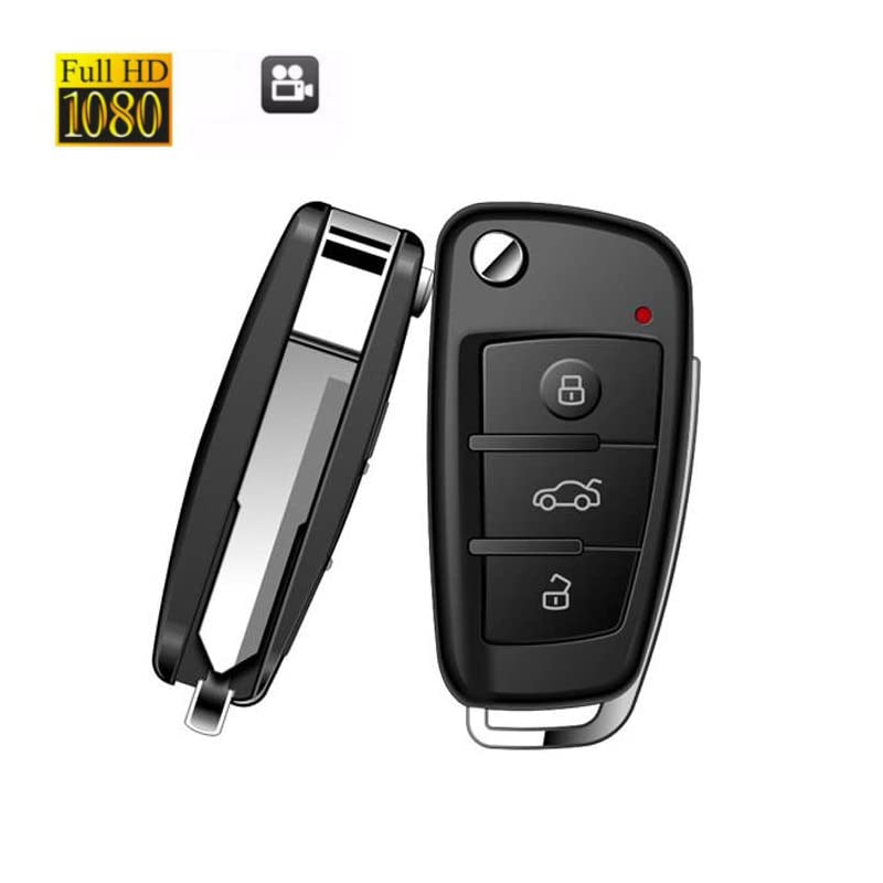 32GB Mini Spy Camera Hidden in Car Key - 1080P HD Video Recorder with Night Vision for Home Security, Office Surveillance & Covert Recording