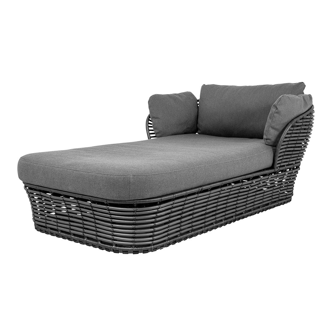 Soren Rose Studio Woven Cane Basket Daybed - Boho Chic Rattan Bed for Living Room, Bedroom, or Outdoor Patio - Perfect for Relaxing, Lounging & Stylish Home Decor