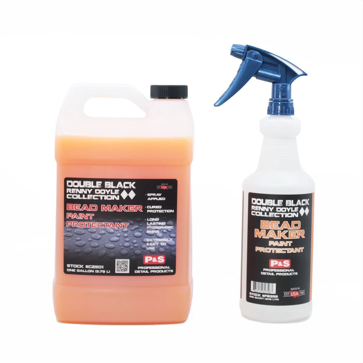 PBMG P&S Bead Maker Paint Protectant & Sealant - 1 Gallon & 16oz Bottle Combo - Car Detailing Wax for Ultimate Shine & Protection - Perfect for Cars, Motorcycles & RVs
